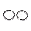 304 Stainless Steel Huggie Hoop Earrings EJEW-F111A-25mm-B-2