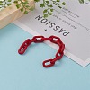 Handmade Rubberized Style Acrylic Cable Chains AJEW-JB00868-02-3