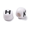 Opaque Acrylic Beads OACR-M020-01B-2