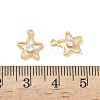 Brass Micro Pave Cubic Zirconia Pendants KK-Z136-38G-3