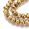 Electroplate Glass Beads Strands EGLA-N017-05A-B02-3