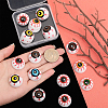 CHGCRAFT 36Pcs 6 Colors Halloween Half Round Plastic Craft Eyes KY-CA0001-47-3