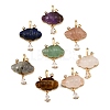 Natural Mixed Stone Carved Pendants GG-CBA5963-03-1