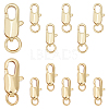 12Pcs 2 Style Brass Lobster Claw Clasps KK-SC0002-26-1