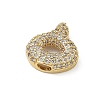 Brass Micro Pave Cubic Zirconia Pendants KK-A300-02G-A-2