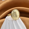 Rack Plating Brass Cuff Finger Rings for Women RJEW-M028-35G-1