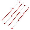 4Pcs DIY Alloy Beadable Crochet Hooks AJEW-TA0003-50A-2