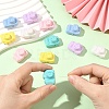 12Pcs 6 Colors Opaque Acrylic Beads MACR-YW0004-66-5