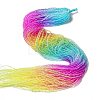 Transparent Gradient Color Glass Beads Strands GLAA-H021-01B-16-1