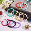 10Pcs 10 Colors Polymer Clay Heishi Beaded Stretch Bracelets BJEW-PH01445-5