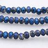 Full Rainbow Plated Faceted Rondelle  Glass Beads Strands GLAA-A024A-FR03-1