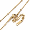 Ion Plating(IP) 304 Stainless Steel Satellite Chain Necklace for Women NJEW-E081-02G-2