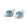 304 Stainless Steel Connector Charms STAS-G305-09P-06-2