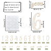 Wood Baby Milestone Numbers Signs Sets AJEW-WH0042-30-2