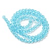 Transparent Electroplate Glass Beads Strands EGLA-A039-T4mm-A20-2