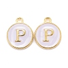 Golden Plated Alloy Charms LS-ENAM-S118-01P-1