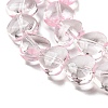 Baking Paint Transparent Glass Beads Strands DGLA-A08-T8mm-KD01-3