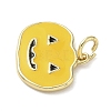 Halloween Theme Brass Enamel Pendants KK-L248-01G-04-2