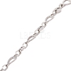 304 Stainless Steel Heart & Coffee Bean Link Chains CHS-F017-10P-3