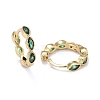 Brass Micro Pave Cubic Zirconia Huggie Hoop Earrings X-EJEW-K083-34G-C-2