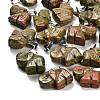 Natural Unakite Pendants G-B127-05P-12-1