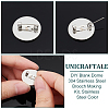 Unicraftale DIY Blank Dome 304 Stainless Steel Brooch Making Kit DIY-UN0056-09-5