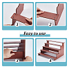 5-Tier Wood Semicircle Dessert Display Risers ODIS-WH0030-182A-4