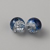 Two Tone Transparent Crackle Glass Beads GLAA-WH0038-15G-2