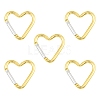 5Pcs Zinc Alloy Spring Gate Rings FIND-YW0010-59J-1