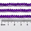 Baking Painted Imitation Jade Glass Bead Strands X-DGLA-A034-J4MM-A27-3