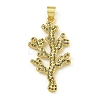 Rack Plating Brass Pave Cubic Zirconia Pendants KK-U029-11G-05-1