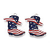 Independence Day Alloy Enamel Pendants ENAM-T022-45P-1