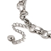 Non-Tarnish Handmade 304 Stainless Steel Necklaces NJEW-Q333-04P-3