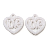 Valentine's Day Opaque Acrylic Pendants SACR-L007-042C-1