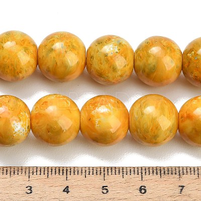 Baking Paint Glass Beads Strands GL-CBA8F4B-02-1