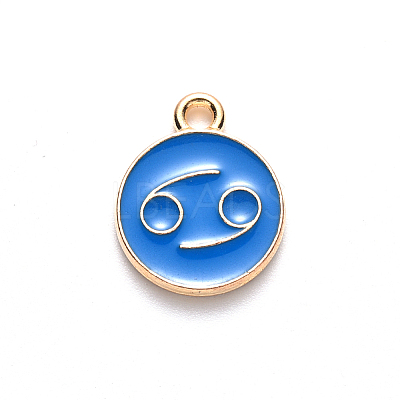 Alloy Enamel Pendants LS-ENAM-S124-01B-02D-1