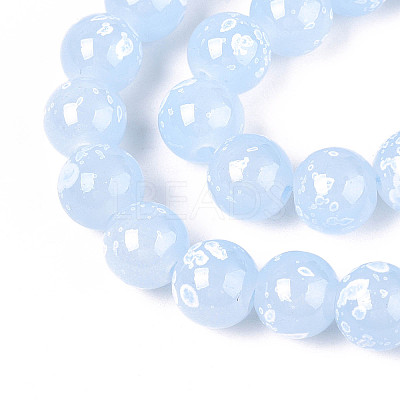 Baking Paint Glass Beads X1-DGLA-N015-10mm-06-1