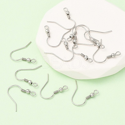 Tarnish Resistant 316 Surgical Stainless Steel Earring Hooks STAS-E009-1-1