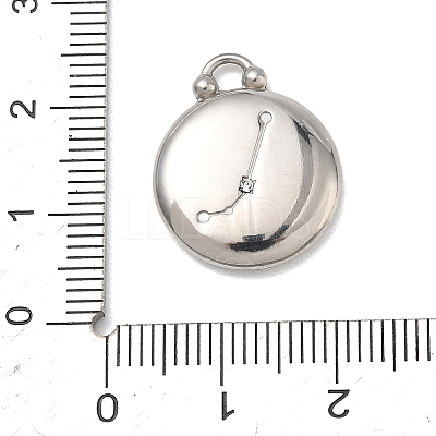 12 Constellations 304 Stainless Steel Pendants STAS-F354-01P-01-1
