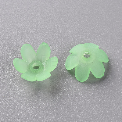 Frosted Acrylic Bead Caps MACR-S371-07A-733-1