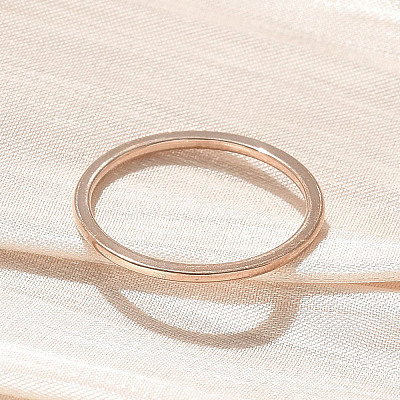 304 Stainless Steel Plain Band Rings STAS-I160-F03-KCG-1
