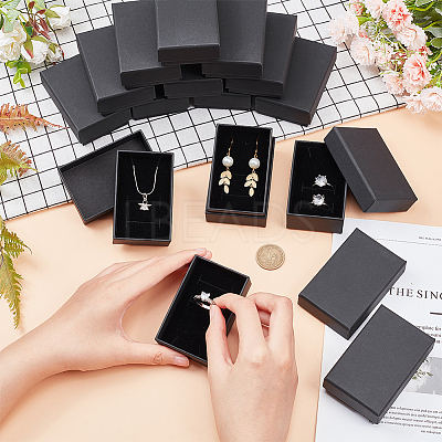 Kraft Paper Cardboard Jewelry Boxes CBOX-BC0001-16-1