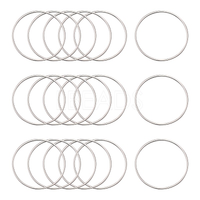 Tarnish Resistant 304 Stainless Steel Linking Ring X-STAS-T047-15C-1