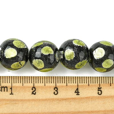 Handmade Silver Sand Lampwork Beads Strands LAMP-A003-01B-1