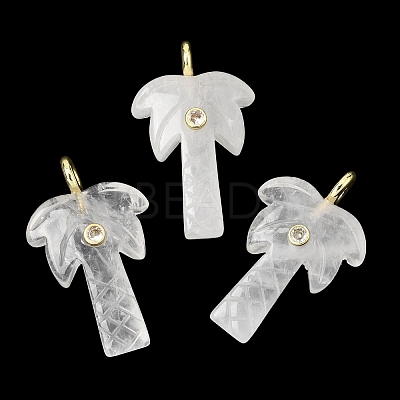 Natural Quartz Crystal Carved Pendants G-C282-04A-1
