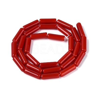Opaque Solid Color Glass Beads Strands GLAA-N070-01A-C01-1