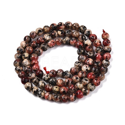 Dyed Natural White Jade Beads Strands G-T140-4mm-B06-1