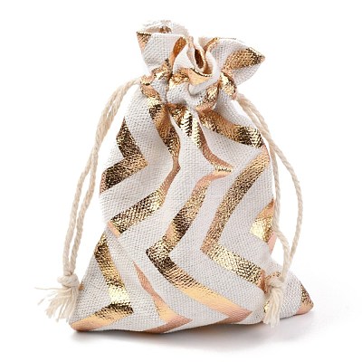 Christmas Theme Cotton Fabric Cloth Bag X-ABAG-H104-B05-1