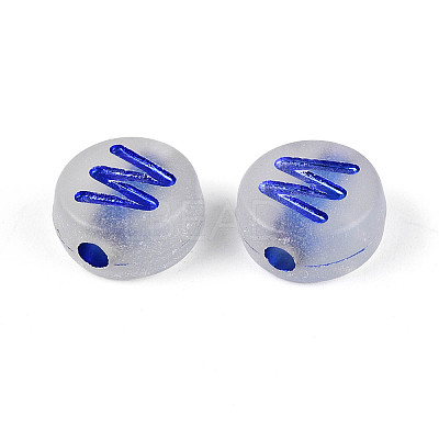 Luminous Frosted Acrylic Beads FACR-T008-02W-1