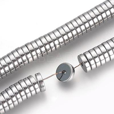 Electroplate Non-magnetic Synthetic Hematite Beads Spacers Strands G-Q486-74I-1